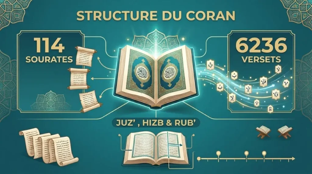 combien de sourates dans le coran?